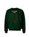 Pixel Heart Invaders Design Adult Dark Sweatshirt-Sweatshirts-TooLoud-Deep-Forest-Green-Small-Davson Sales