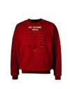 Pixel Heart Invaders Design Adult Dark Sweatshirt-Sweatshirts-TooLoud-Deep-Red-Small-Davson Sales