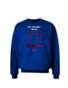 Pixel Heart Invaders Design Adult Dark Sweatshirt-Sweatshirts-TooLoud-Deep-Royal-Blue-Small-Davson Sales