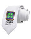 Pixel Irish Charm Item Printed White Necktie