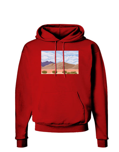 Pixel Landscape - Desert Dark Hoodie Sweatshirt-Hoodie-TooLoud-Red-Small-Davson Sales