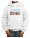 Pixel Landscape - Desert Youth Hoodie Pullover Sweatshirt-Youth Hoodie-TooLoud-White-XS-Davson Sales