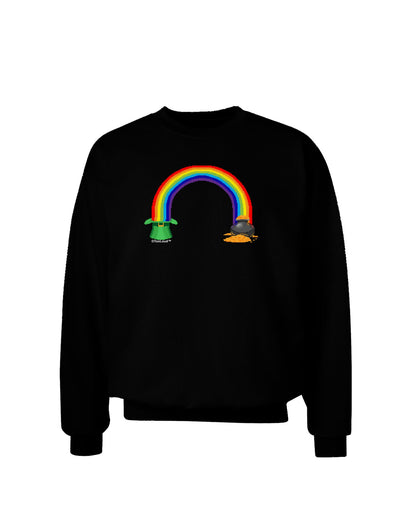 Pixel Pot of Gold Adult Dark Sweatshirt-Sweatshirts-TooLoud-Black-Small-Davson Sales