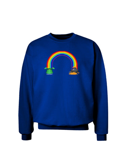 Pixel Pot of Gold Adult Dark Sweatshirt-Sweatshirts-TooLoud-Deep-Royal-Blue-Small-Davson Sales