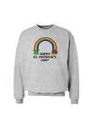 Pixel Pot of Gold St Patrick Text Sweatshirt-Sweatshirts-TooLoud-AshGray-Small-Davson Sales