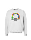 Pixel Pot of Gold St Patrick Text Sweatshirt-Sweatshirts-TooLoud-White-Small-Davson Sales