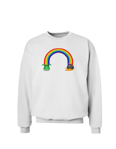 Pixel Pot of Gold Sweatshirt-Sweatshirts-TooLoud-White-Small-Davson Sales