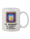 Pixel Whiskey Design on 11 oz Coffee Mug - Expertly Crafted Drinkware TooLoud-11 OZ Coffee Mug-TooLoud-White-Davson Sales