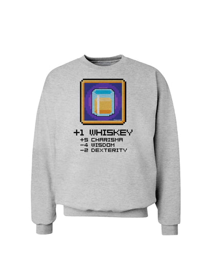 Pixel Whiskey Item Sweatshirt-Sweatshirts-TooLoud-AshGray-Small-Davson Sales