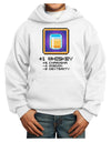 Pixel Whiskey Item Youth Hoodie Pullover Sweatshirt-Youth Hoodie-TooLoud-White-XS-Davson Sales