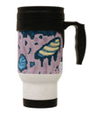 Pixel Zombie Costume Blue Stainless Steel 14oz Travel Mug All Over Print-Travel Mugs-TooLoud-White-Davson Sales