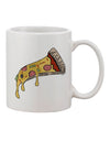 Pizza Slice Printed Coffee Mug - Expertly Crafted Drinkware TooLoud-11 OZ Coffee Mug-TooLoud-Davson Sales