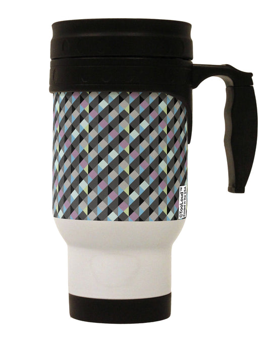 Plaid Pattern AOP Stainless Steel 14oz Travel Mug All Over Print-Travel Mugs-TooLoud-White-Davson Sales