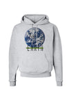 Planet Earth Text Hoodie Sweatshirt-Hoodie-TooLoud-AshGray-Small-Davson Sales