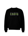 Planet Earth Text Only Adult Dark Sweatshirt-Sweatshirt-TooLoud-Black-Small-Davson Sales