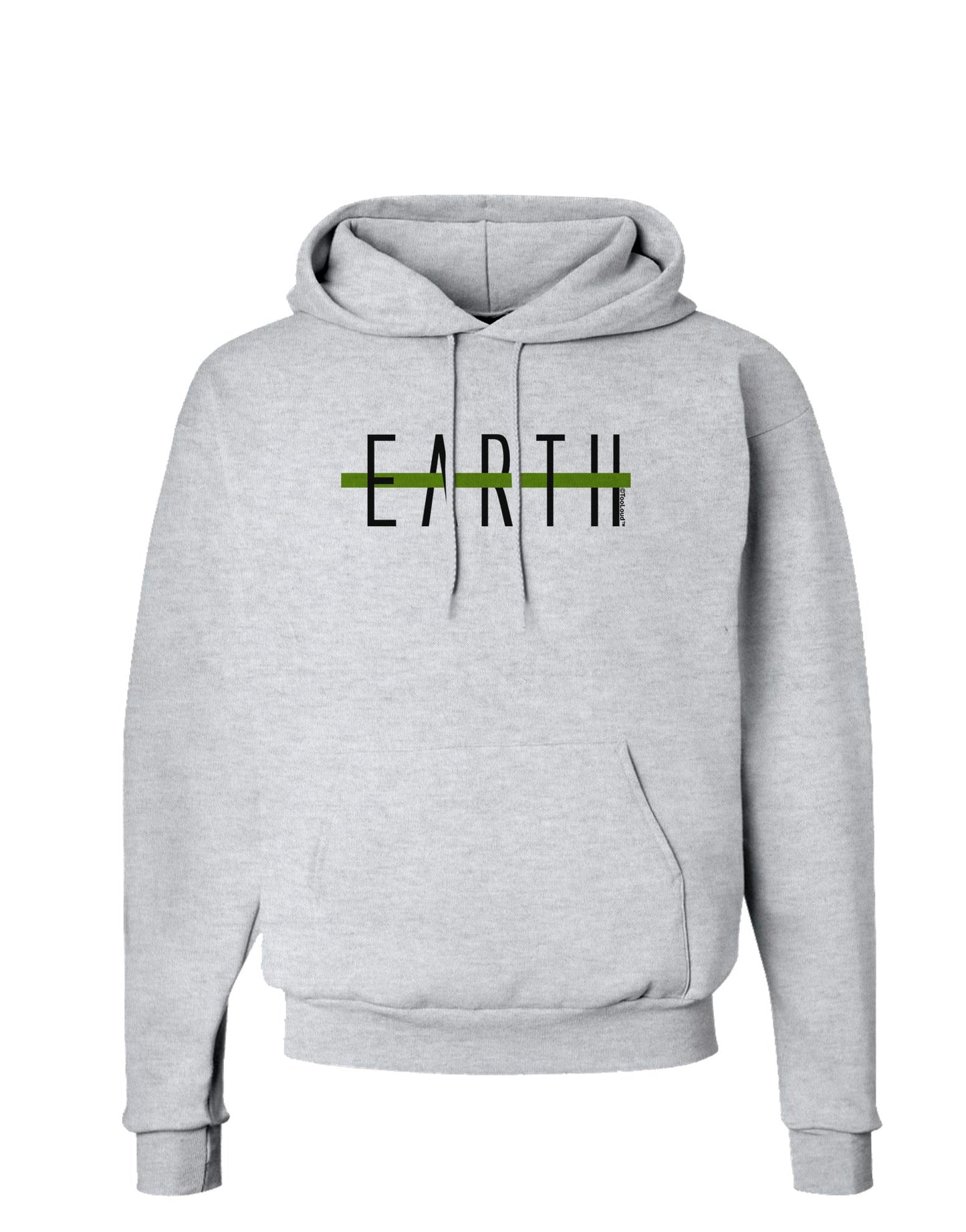 Planet Earth Text Only Hoodie Sweatshirt-Hoodie-TooLoud-AshGray-Small-Davson Sales