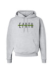 Planet Earth Text Only Hoodie Sweatshirt-Hoodie-TooLoud-AshGray-Small-Davson Sales