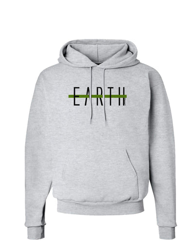 Planet Earth Text Only Hoodie Sweatshirt-Hoodie-TooLoud-AshGray-Small-Davson Sales