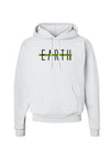 Planet Earth Text Only Hoodie Sweatshirt-Hoodie-TooLoud-White-Small-Davson Sales