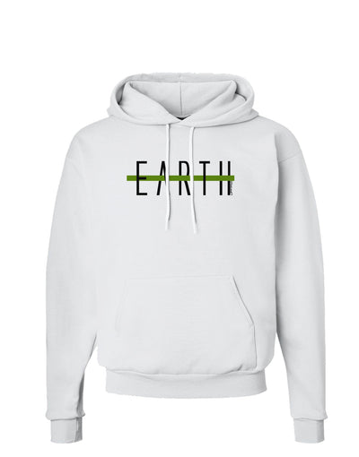 Planet Earth Text Only Hoodie Sweatshirt-Hoodie-TooLoud-White-Small-Davson Sales