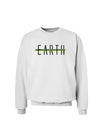 Planet Earth Text Only Sweatshirt-Sweatshirt-TooLoud-White-Small-Davson Sales