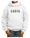 Planet Earth Text Only Youth Hoodie Pullover Sweatshirt-Youth Hoodie-TooLoud-White-XS-Davson Sales