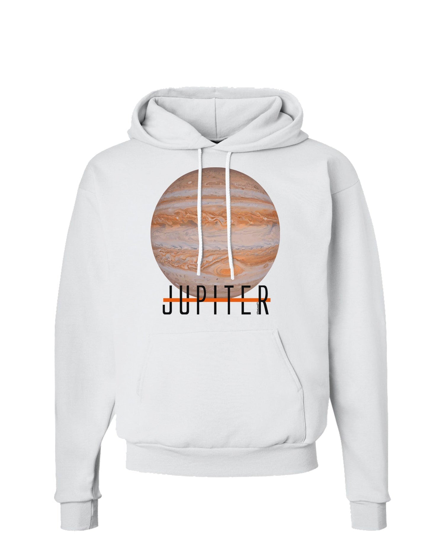 Planet Jupiter Earth Text Hoodie Sweatshirt-Hoodie-TooLoud-White-Small-Davson Sales