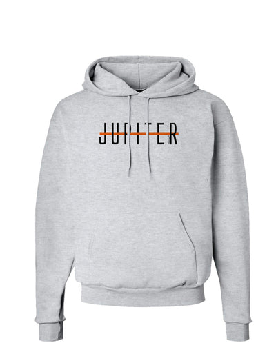 Planet Jupiter Text Only Hoodie Sweatshirt-Hoodie-TooLoud-AshGray-Small-Davson Sales