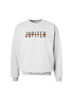 Planet Jupiter Text Only Sweatshirt-Sweatshirt-TooLoud-White-Small-Davson Sales