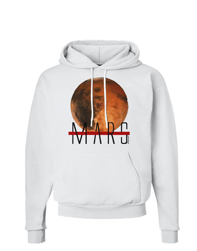 Planet Mars Text Hoodie Sweatshirt-Hoodie-TooLoud-White-Small-Davson Sales