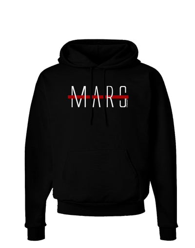 Planet Mars Text Only Dark Hoodie Sweatshirt-Hoodie-TooLoud-Black-Small-Davson Sales