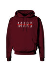 Planet Mars Text Only Dark Hoodie Sweatshirt-Hoodie-TooLoud-Maroon-Small-Davson Sales