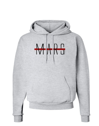 Planet Mars Text Only Hoodie Sweatshirt-Hoodie-TooLoud-AshGray-Small-Davson Sales