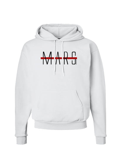 Planet Mars Text Only Hoodie Sweatshirt-Hoodie-TooLoud-White-Small-Davson Sales