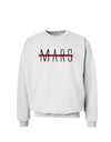 Planet Mars Text Only Sweatshirt-Sweatshirts-TooLoud-White-Small-Davson Sales