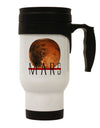 Planet Mars Text Stainless Steel 14oz Travel Mug-Travel Mugs-TooLoud-White-Davson Sales