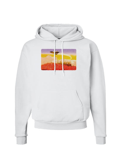 Planet Mars Watercolor Hoodie Sweatshirt-Hoodie-TooLoud-White-Small-Davson Sales