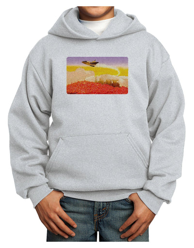 Planet Mars Watercolor Youth Hoodie Pullover Sweatshirt-Youth Hoodie-TooLoud-Ash-XS-Davson Sales