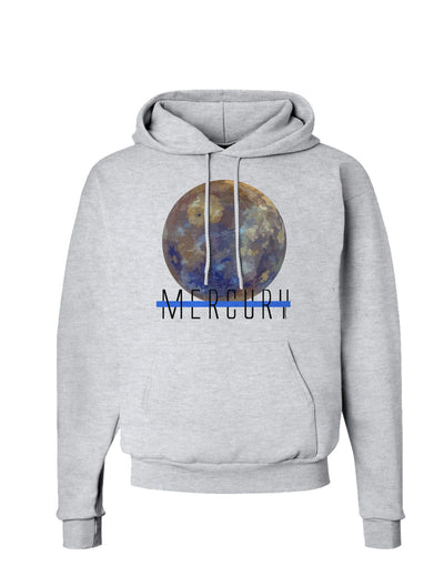 Planet Mercury Text Hoodie Sweatshirt-Hoodie-TooLoud-AshGray-Small-Davson Sales