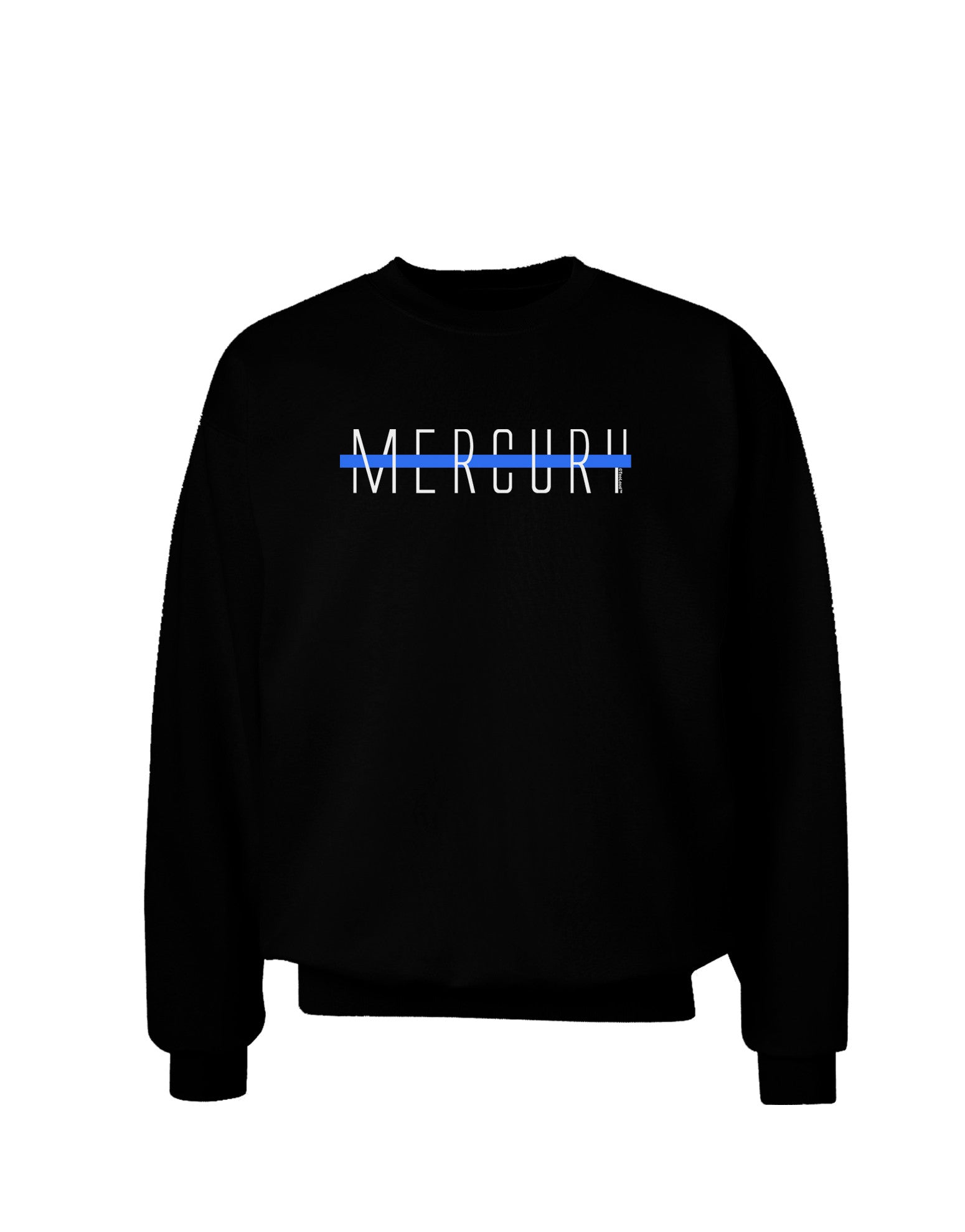 Planet Mercury Text Only Adult Dark Sweatshirt-Sweatshirt-TooLoud-Black-Small-Davson Sales