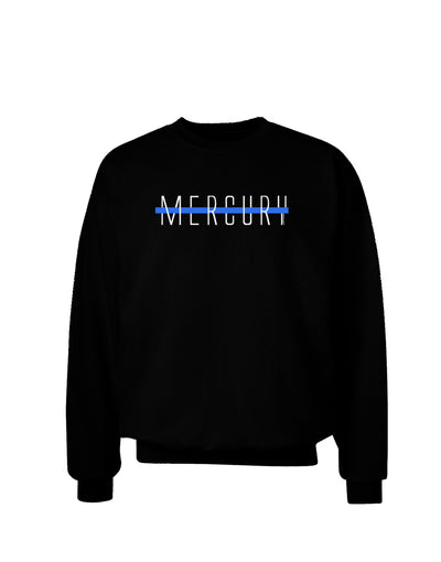 Planet Mercury Text Only Adult Dark Sweatshirt-Sweatshirt-TooLoud-Black-Small-Davson Sales