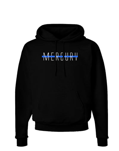 Planet Mercury Text Only Dark Hoodie Sweatshirt-Hoodie-TooLoud-Black-Small-Davson Sales