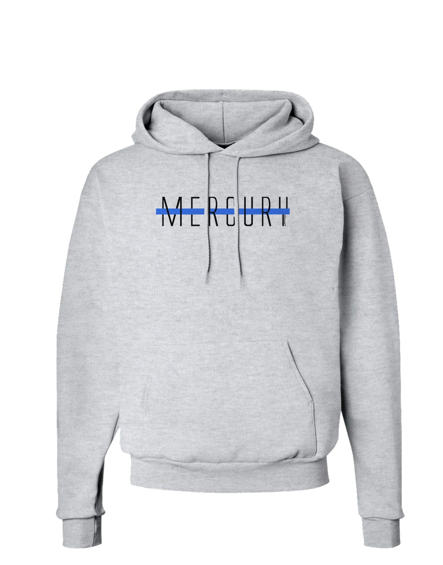 Planet Mercury Text Only Hoodie Sweatshirt-Hoodie-TooLoud-AshGray-Small-Davson Sales