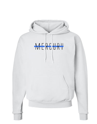 Planet Mercury Text Only Hoodie Sweatshirt-Hoodie-TooLoud-White-Small-Davson Sales