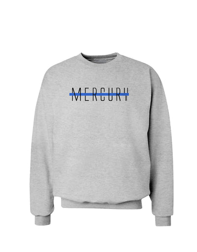 Planet Mercury Text Only Sweatshirt-Sweatshirt-TooLoud-AshGray-Small-Davson Sales