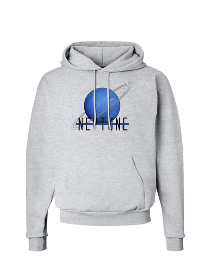 Planet Neptune Text Hoodie Sweatshirt-Hoodie-TooLoud-AshGray-Small-Davson Sales