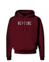 Planet Neptune Text Only Dark Dark Hoodie Sweatshirt-Hoodie-TooLoud-Maroon-Small-Davson Sales