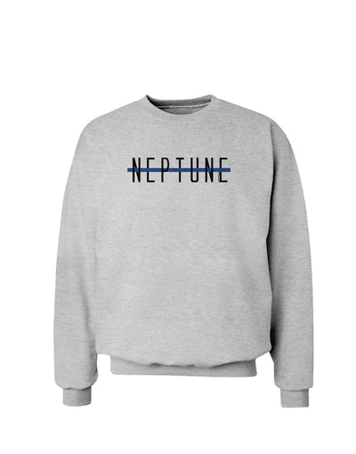 Planet Neptune Text Only Sweatshirt-Sweatshirt-TooLoud-AshGray-Small-Davson Sales