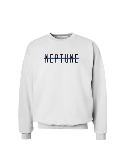 Planet Neptune Text Only Sweatshirt-Sweatshirt-TooLoud-White-Small-Davson Sales