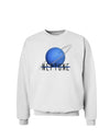 Planet Neptune Text Sweatshirt-Sweatshirt-TooLoud-White-Small-Davson Sales